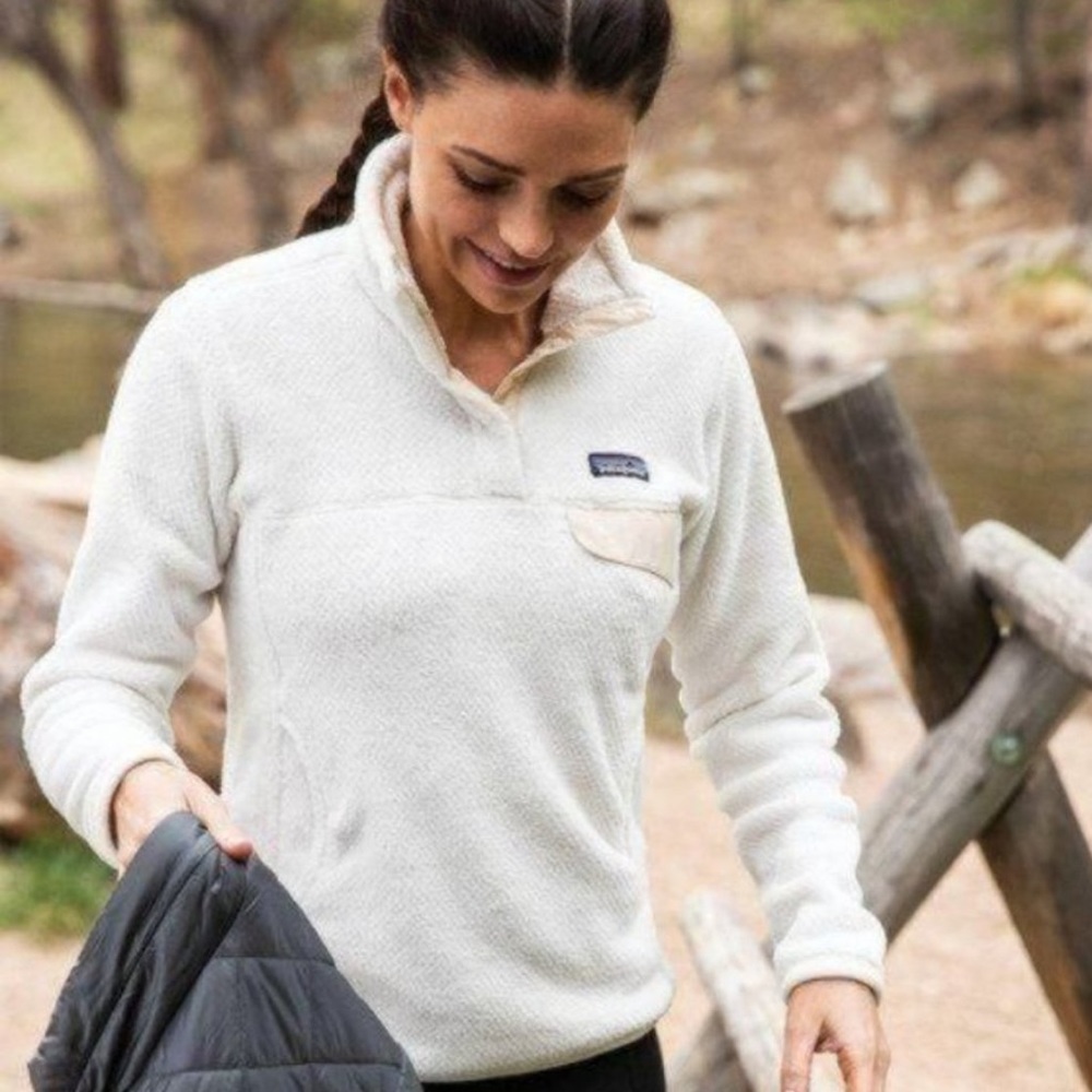 PATAGONIA WOMENS RE TOOL SNAP T FLEECE PULLOVER QUARTER BUTTON FLEECE JACKET XS